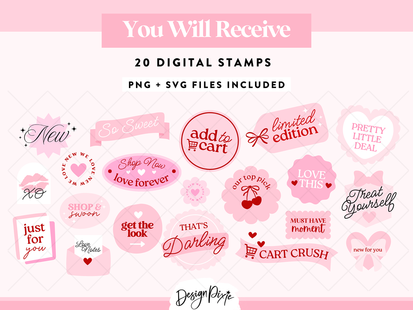 Coquette Branding Stamps