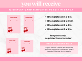 Coquette Display Card Templates