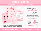 Coquette Display Card Templates