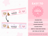 Coquette Etsy Shop Banner Templates