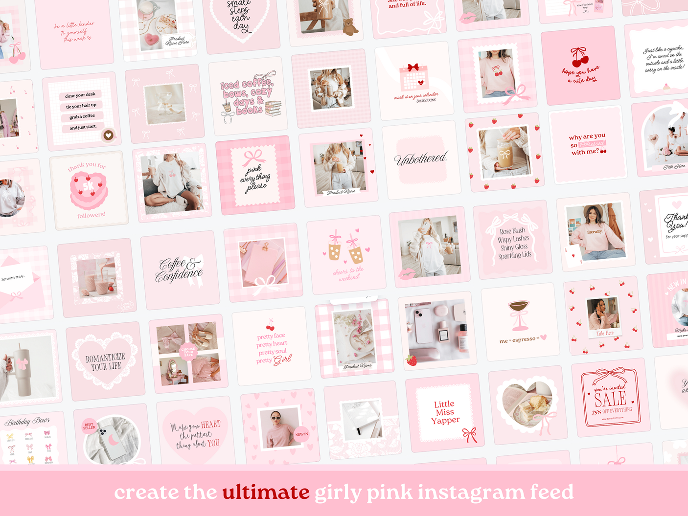 Coquette Instagram Post Templates