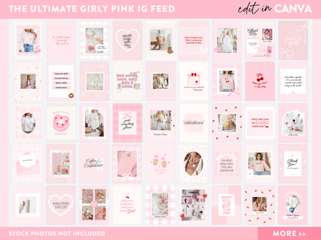 Coquette Instagram Post Templates