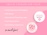 Coquette Sticker Label Templates