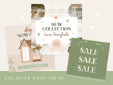 Cottagecore Instagram Post Templates - Design Pixie