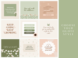 Cottagecore Instagram Post Templates - Design Pixie
