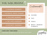 Cottagecore Social Media Banners - Design Pixie