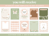 Cottagecore Display Card Templates - Design Pixie