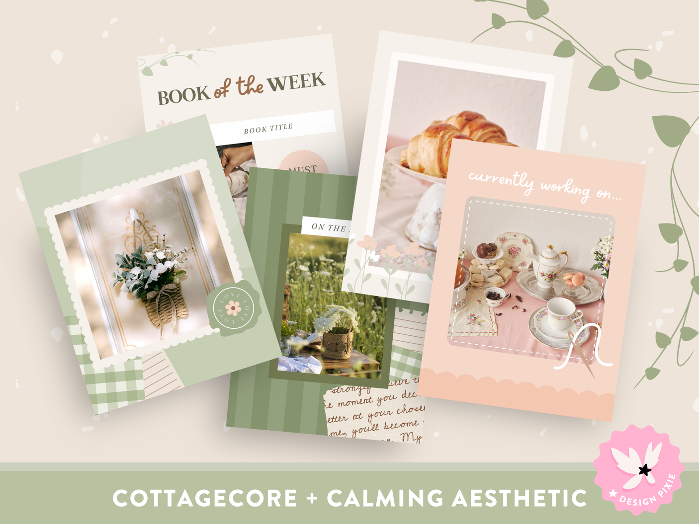 Cottagecore Instagram Templates