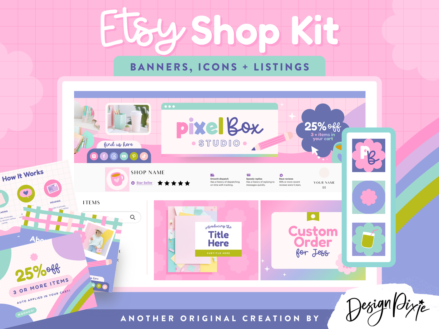 Colorful Creative Etsy Shop Kit
