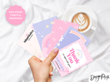 Girly Pink Display Card Templates