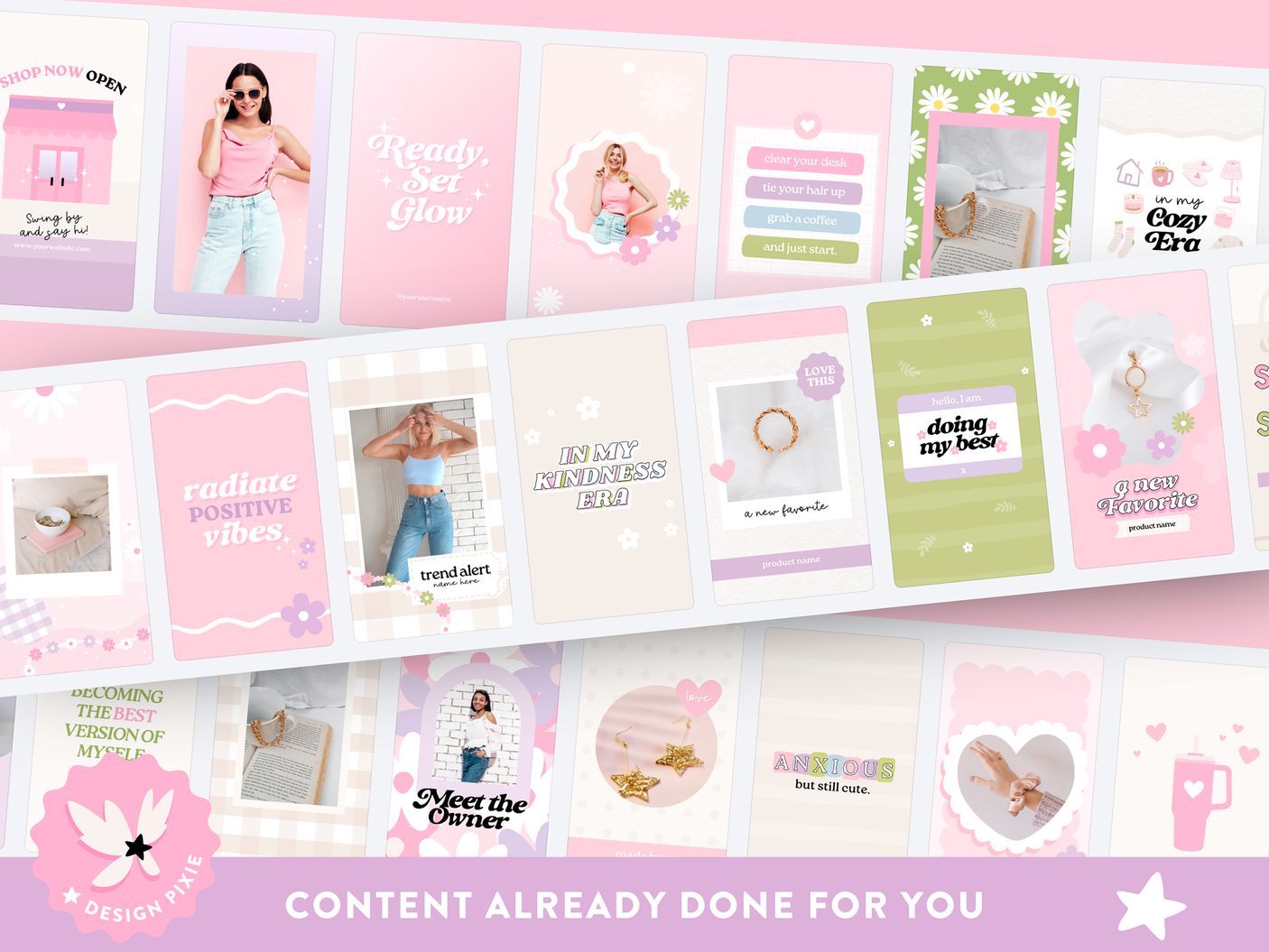 Cute Pastel Instagram Templates
