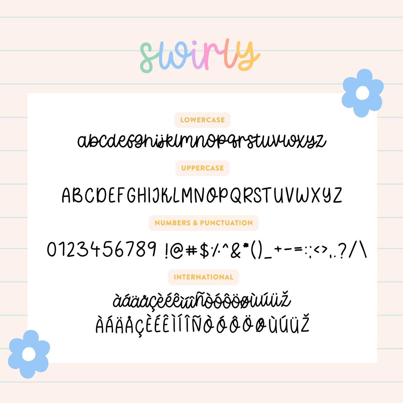 Swirly Font