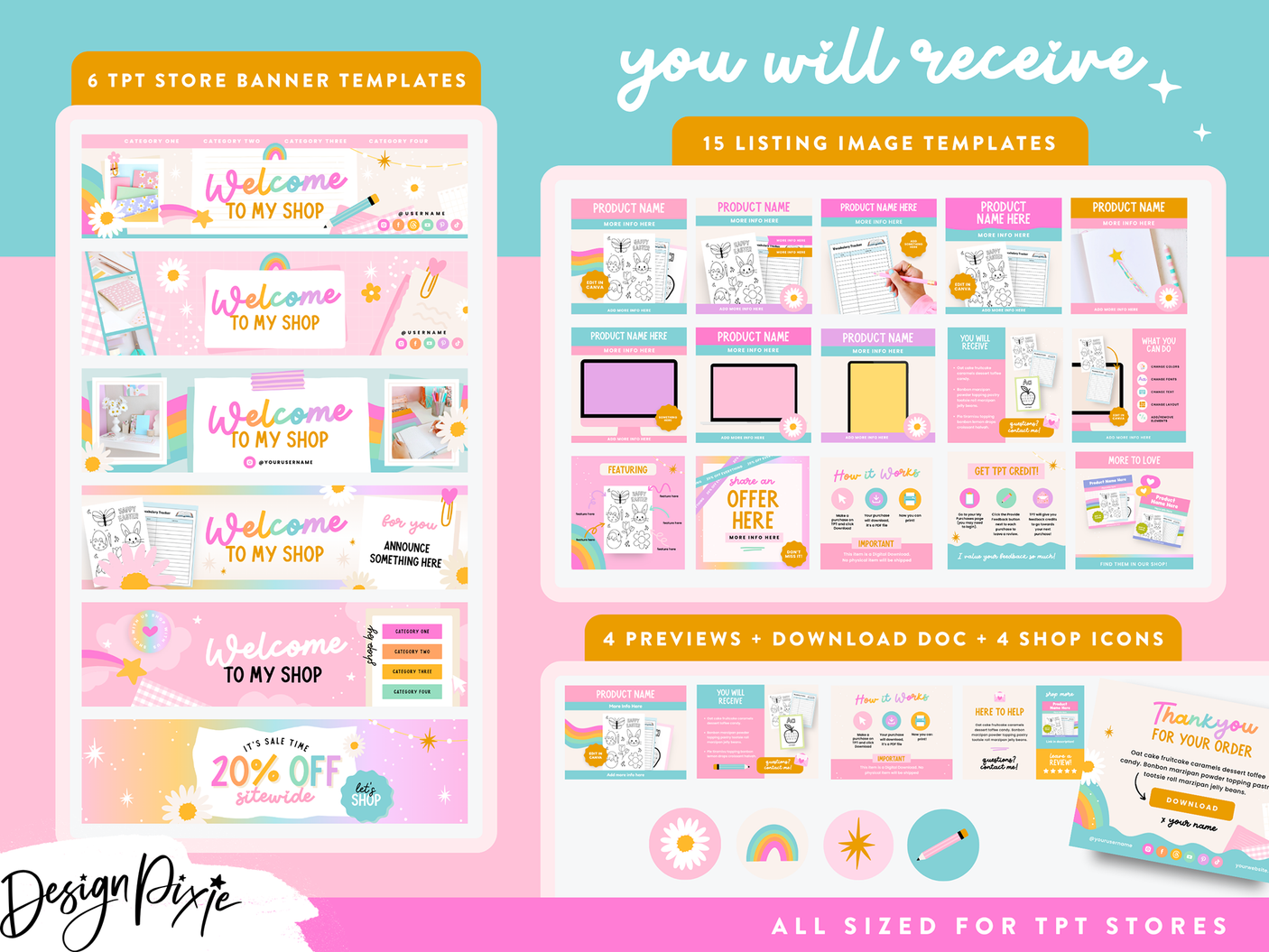Cute TPT Shop Kit