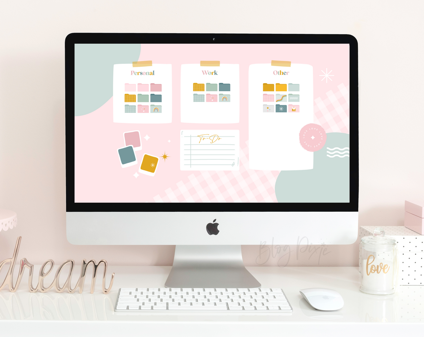 Pastel Desktop Folder Icons - Design Pixie