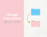 Pastel Desktop Folder Icons - Design Pixie