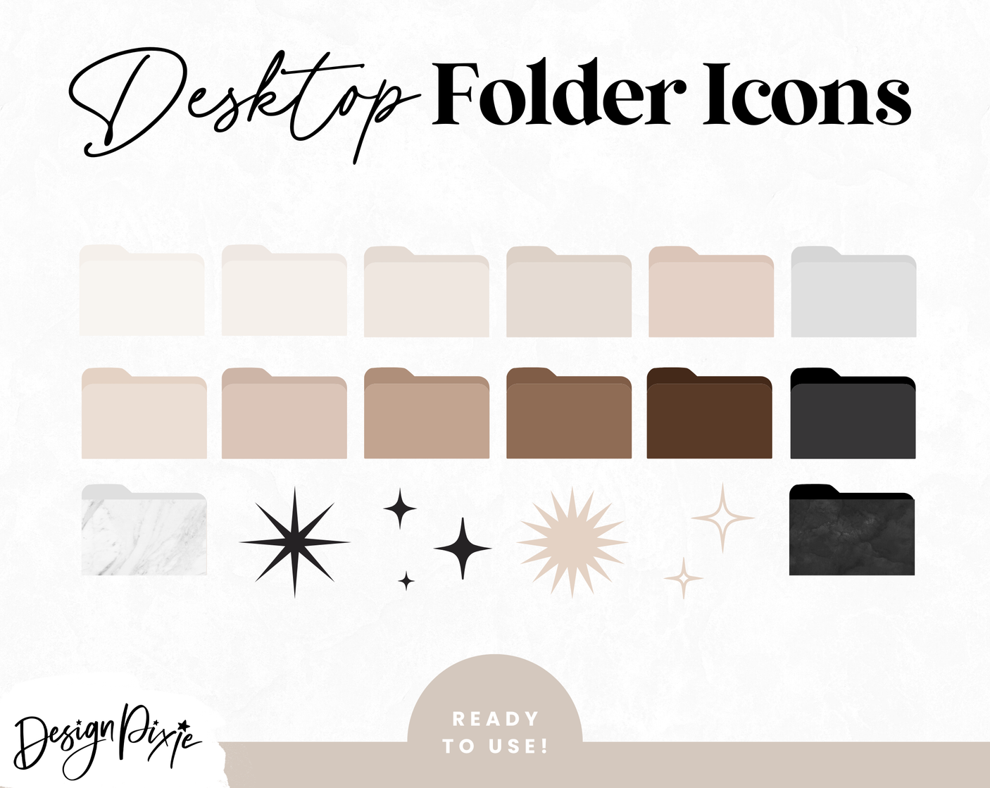 Aesthetic Desktop Folder Icons - Design Pixie