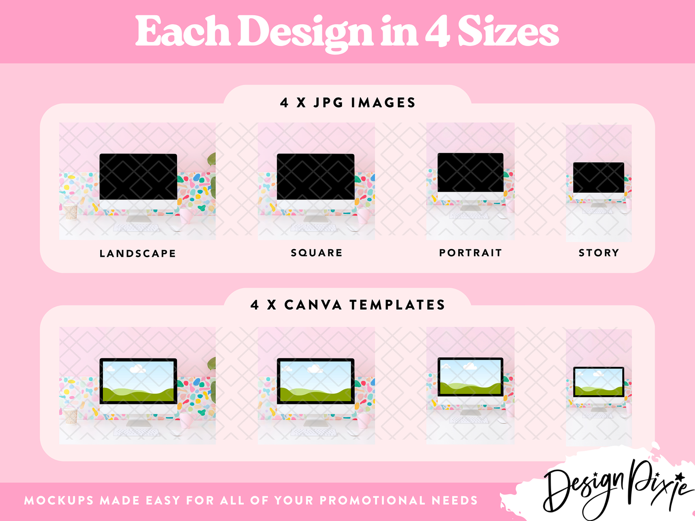 Desktop Screen Mockup Bundle
