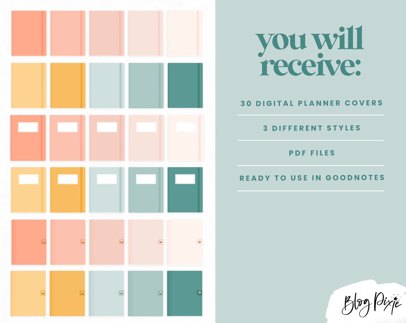 Digital Planner Covers - Enchanting - Design Pixie