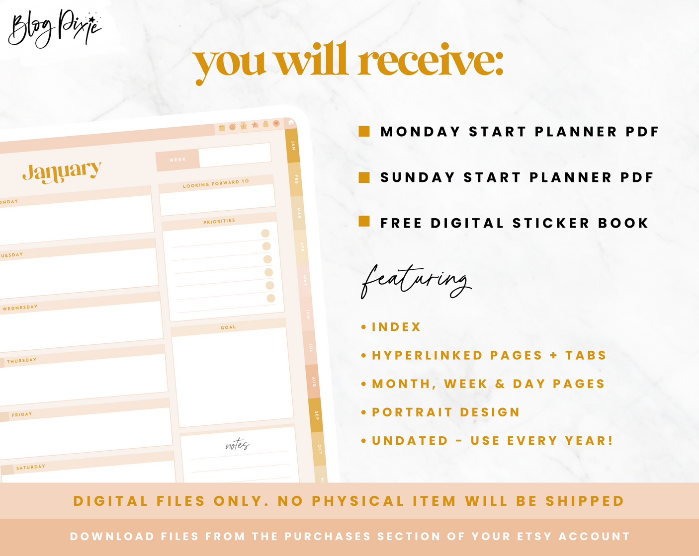 Boho Digital Planner - Design Pixie