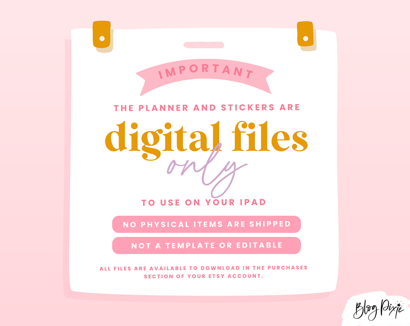 Pink Digital Planner - Design Pixie