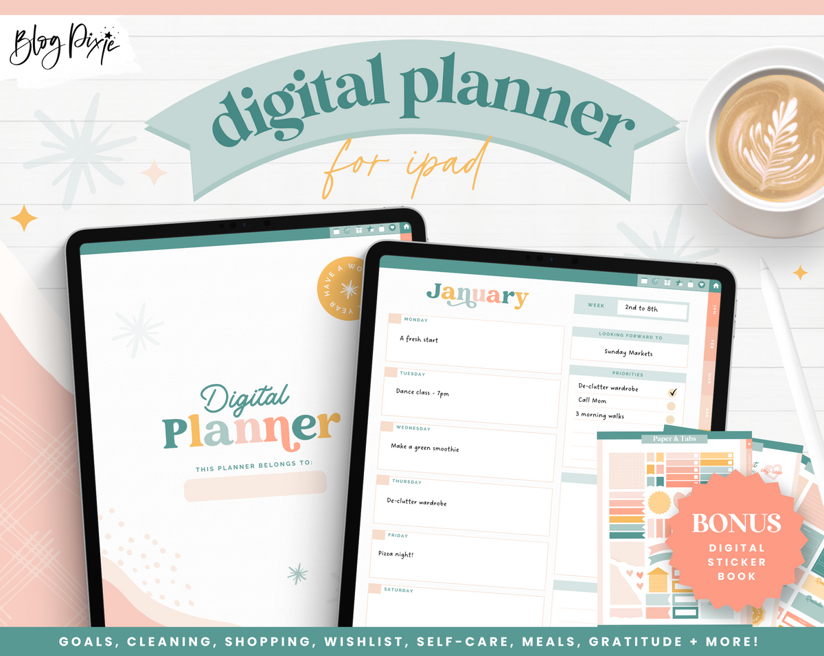 Digivolution Planner Enchanting Digital Planner – Design Pixie