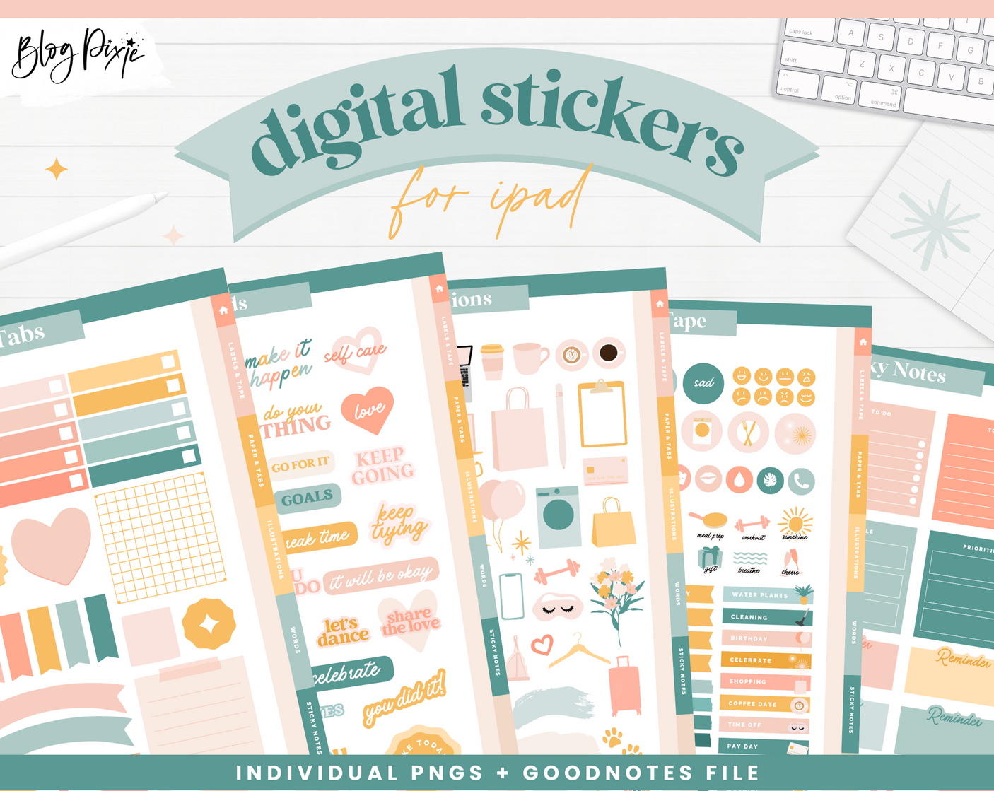 Digital Stickers - Enchanting - Design Pixie