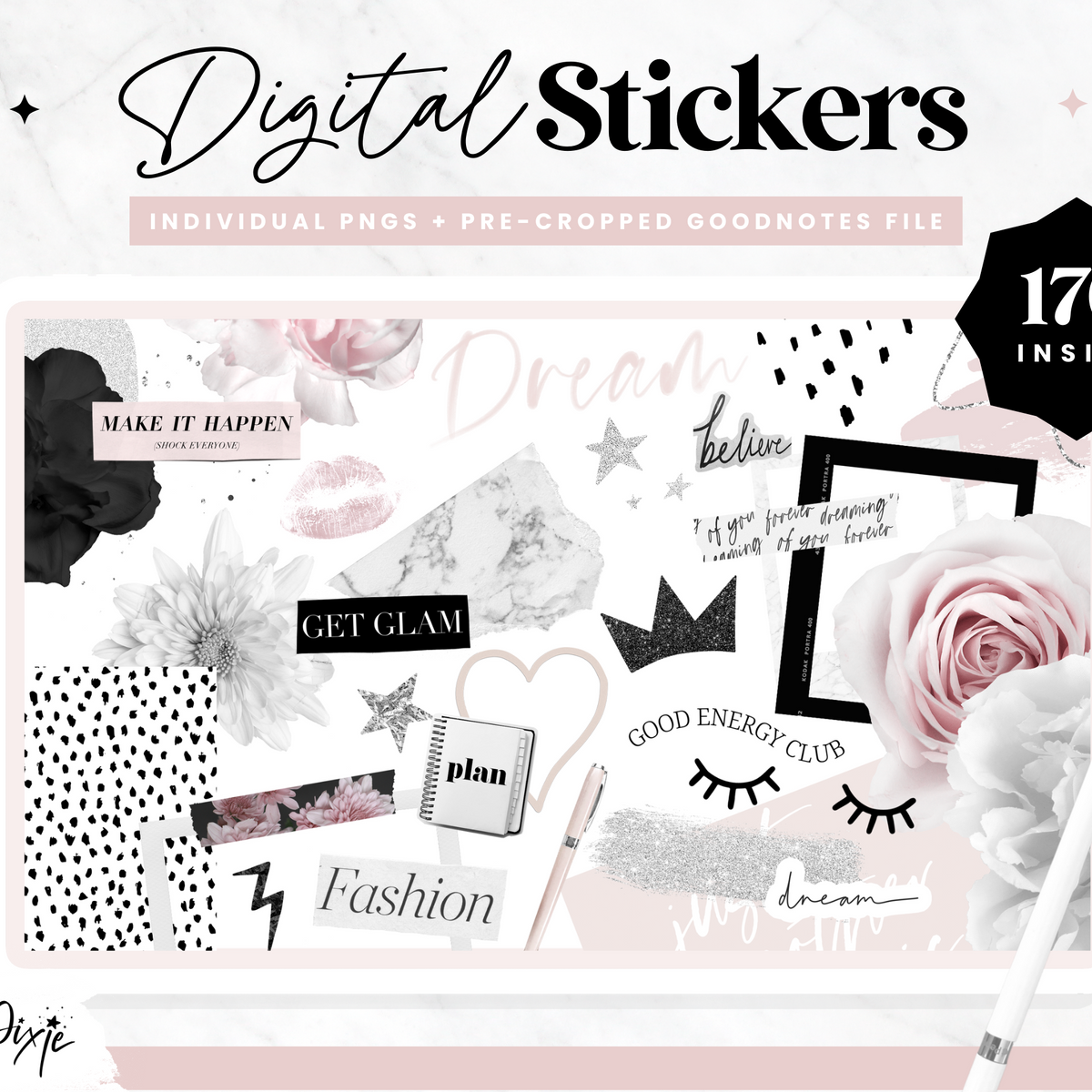 Aesthetic Digital Stickers – Design Pixie