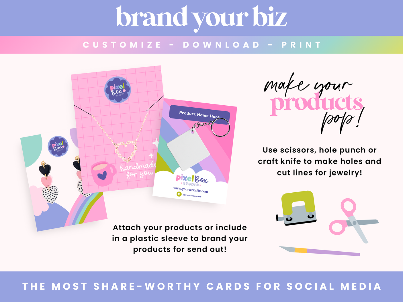 Colorful Creative Display Card Templates