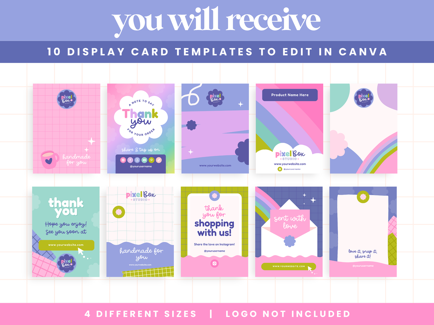 Colorful Creative Display Card Templates