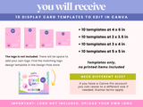 Colorful Creative Display Card Templates