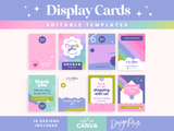 Colorful Creative Display Card Templates