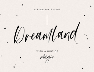 Dreamland Font - Design Pixie