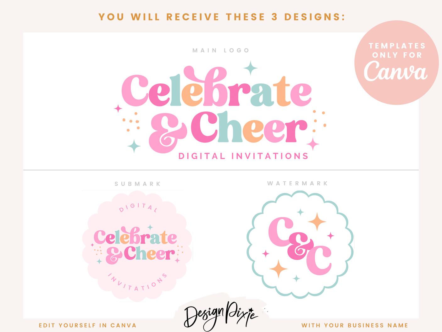 Celebrate Logo Template - Design Pixie