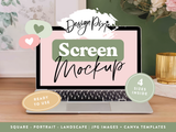 Olive Green MacBook Mockup