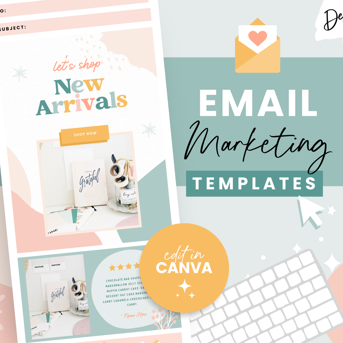 email marketing templates: your cheat sheet to success... Email Marketing Templates - Enchanting – Design Pixie