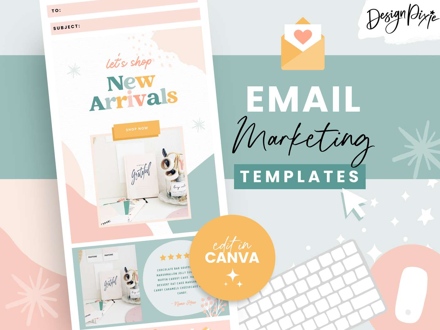 Email Marketing Templates - Enchanting - Design Pixie