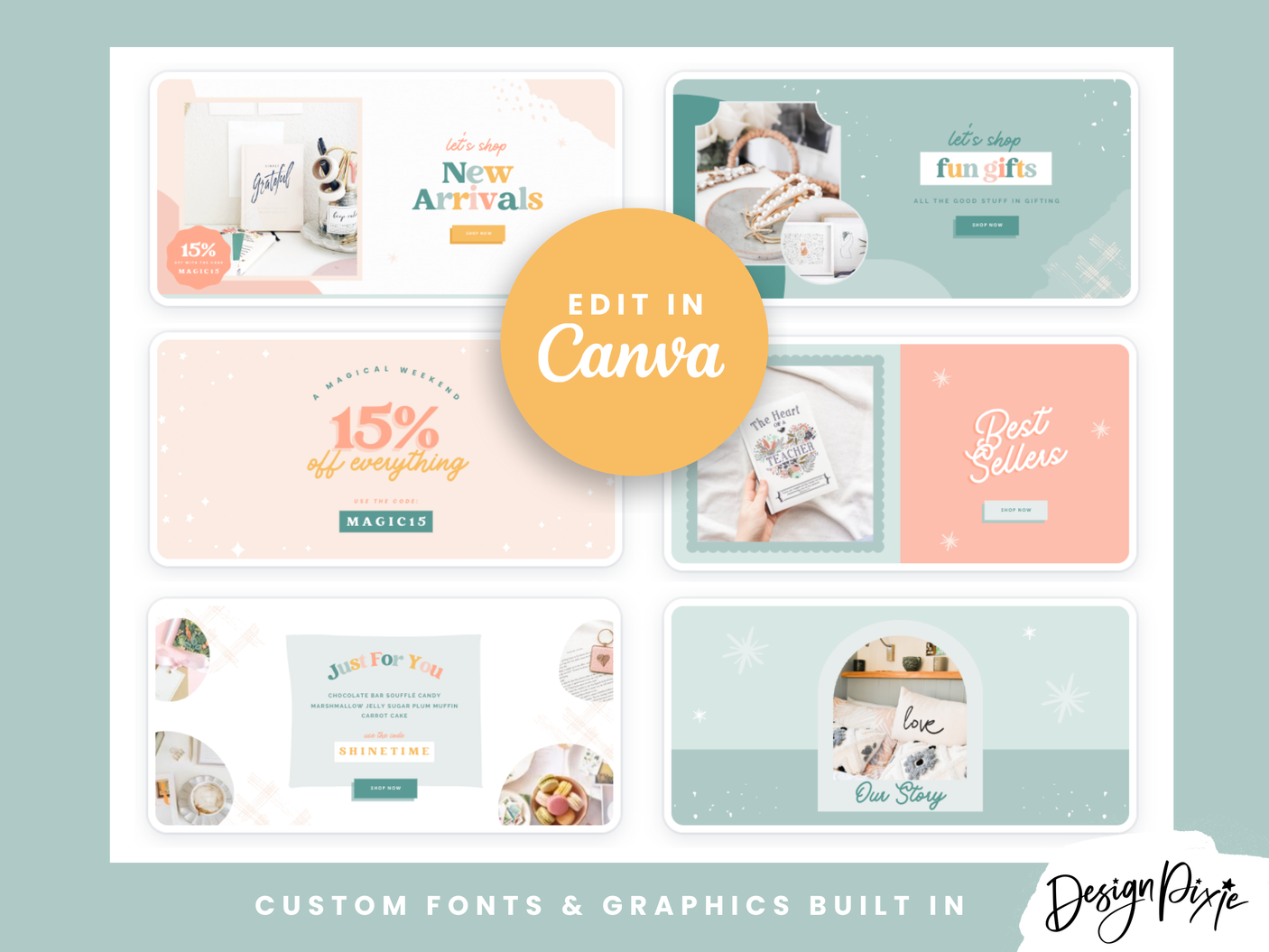 Enchanting Shopify Banner Templates - Design Pixie