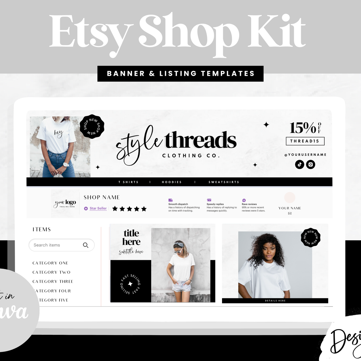 Style Threads Etsy Shop Kit – Design Pixie