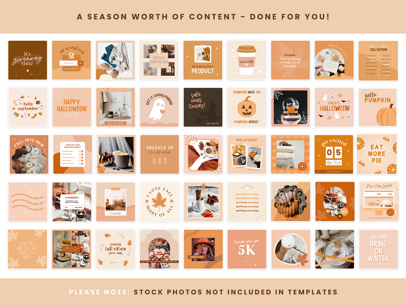 Fall Instagram Bundle - Design Pixie