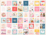 Fun Bright Instagram Post Templates - Design Pixie