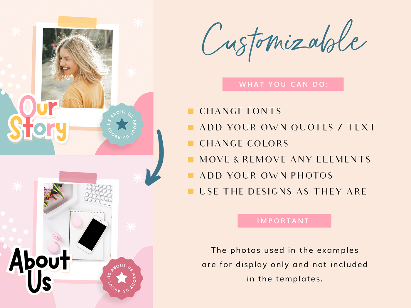 Fun Bright Instagram Post Templates - Design Pixie