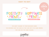 Positivity Prints Logo Template