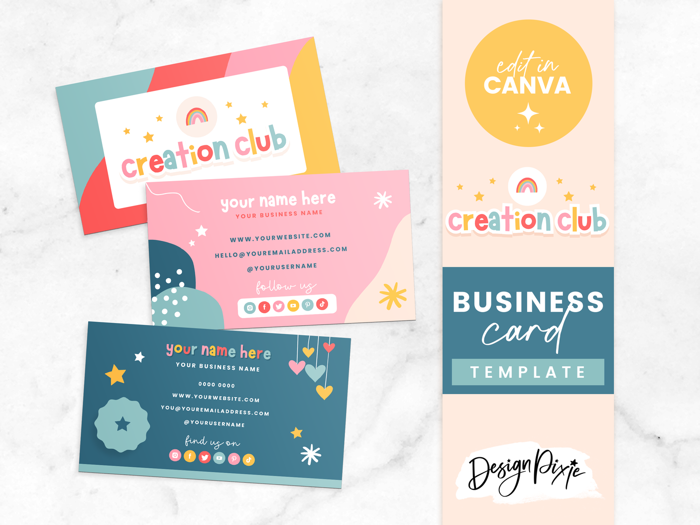 Fun Party Business Card Template - Design Pixie