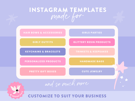 Girly Boutique Instagram Templates Canva