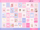 Girly Boutique Instagram Templates Canva