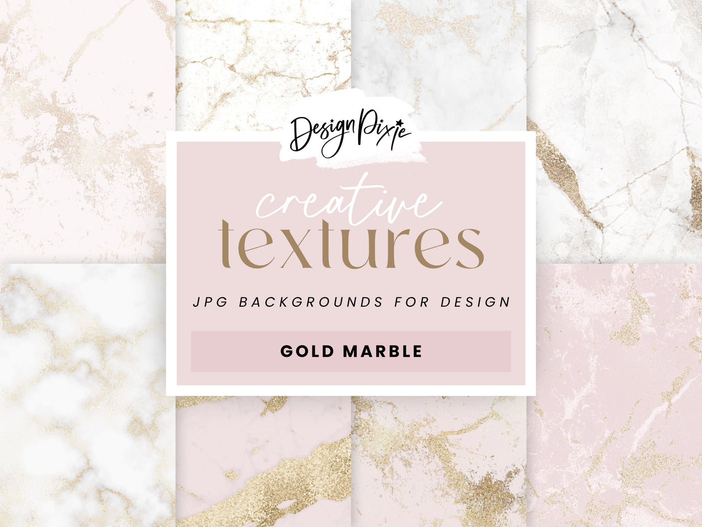 Gold Marble Digital Backgrounds - Design Pixie