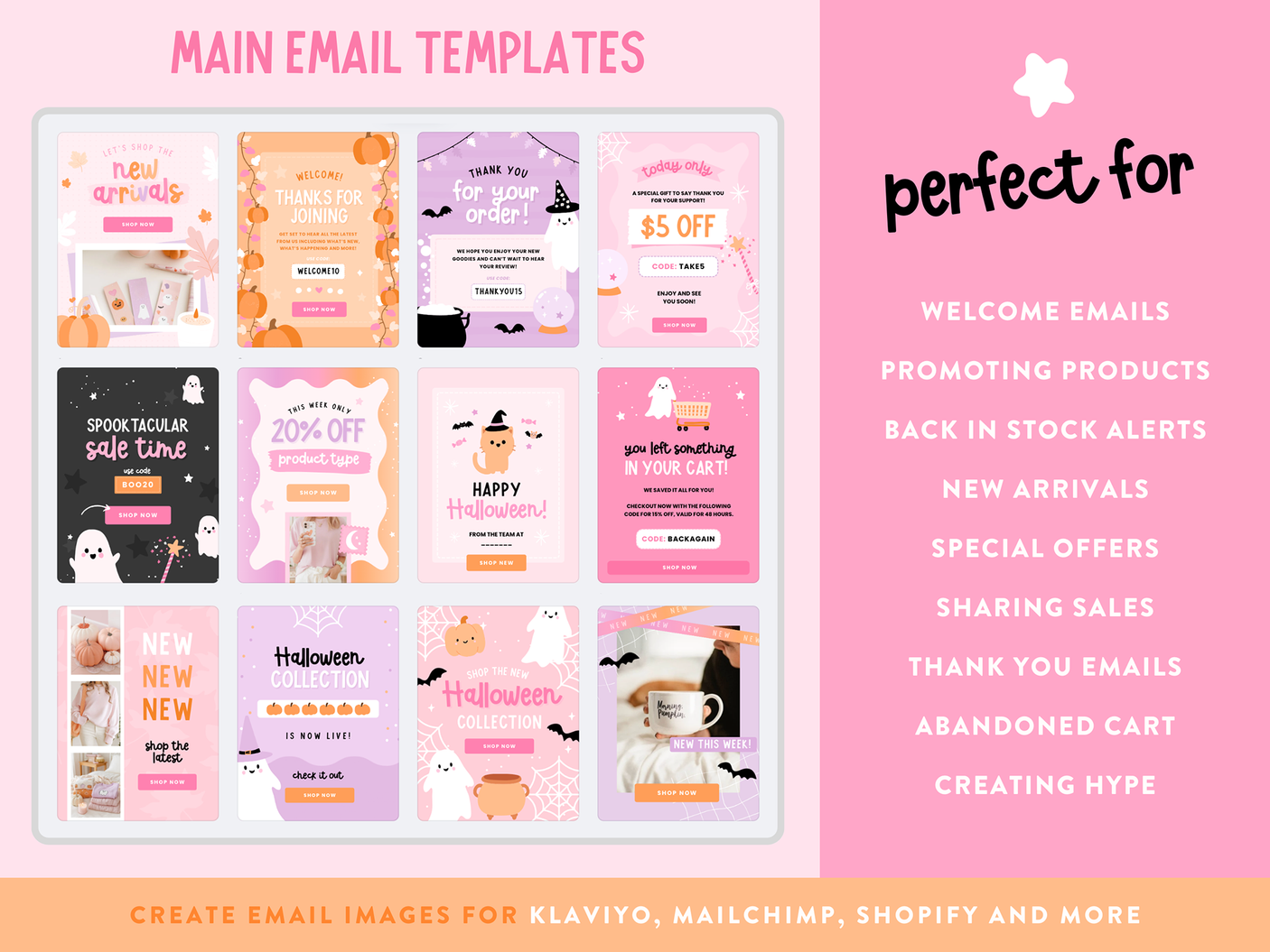 Cute Fall Email Marketing Templates