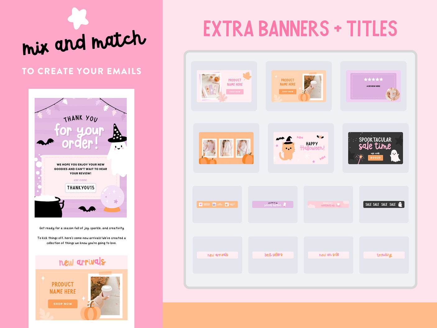 Cute Fall Email Marketing Templates