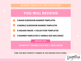 Cute Fall Halloween Shopify Banners