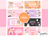 Cute Fall Halloween Shopify Banners